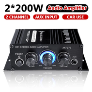 AK270 Power Amplifier Audio Karaoke Home Theater Amplifier 2CH Bluetooth Class D Amplifier USB/SD AU