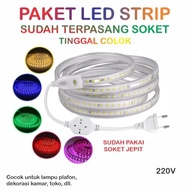 TERLARIS PAKET LAMPU LED STRIP 20-90 METER 5050 SMD METERAN LED STRIP 5050 PAKET LAMPU LED STRIP LEN