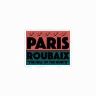 Paris Roubaix cycling bike tournament sticker