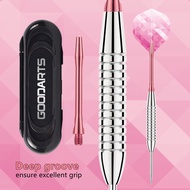 GOODARTS |Dart Set Professional 24g Pink Gradient Needle|Industry Steel Needle Dart Set Brass Darts 