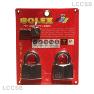 Solex Security Locks. Key Alike 40mm size 2pcs & 3pcs. door lock gate lock grille lock multiple lock