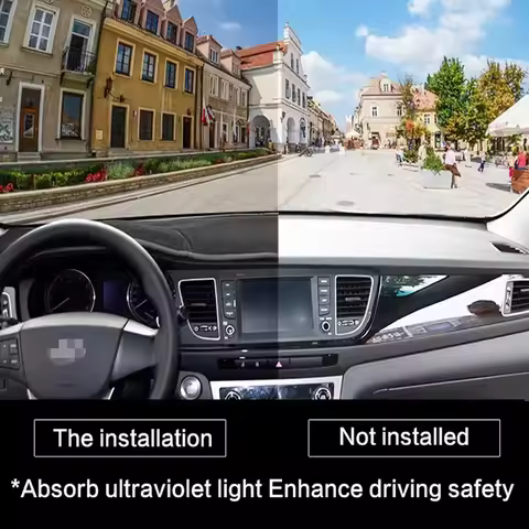 Car Dashboard Mat Dash Cover Pad Custom for Toyota Corolla Axio Altis Fielder 2013-2018 2014 Nonslip