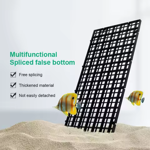 Detachable Spliceable Fish Tank Isolation Plate Upper Cover Net Bottom Filter Grid Bracket Bottom Fi