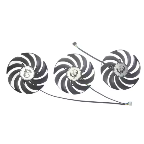 Graphics Card Fan PLD09210B12HH PLD09210S12HH DC12V 0.40A 4Pin for MSI GeForce RTX 3070 RTX 3080 RTX