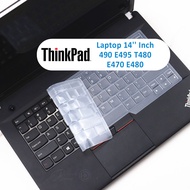 Keyboard Protector for Lenovo ThinkPad Keyboard Cover 490 E495 T480 E470 E480 Laptop 14'' Inch Lenovo  Thinkpad T14 Gen 2 9ThinkPad x1 Extreme Gen 3 Gen 2 Keyboard Cover Silicone