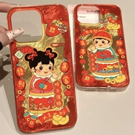 Festive Couplet Ingot Fuwa Samsung S25S24S23S22 Phone Case Samsung A55A54A53 Soft NOTE20+New Style 1