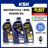 Hi-Rev Motorcycle Engine Oil 4T 400 500 600 623 724 S150CC Minyak Enjin Motosikal Hirev