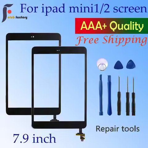 Touch screen glass digitizer panel For ipad mini 1 & 2 For ipad mini A1432 A1454 A1455 A1489 A1490 A