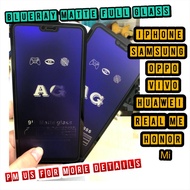 VIVO V25 V25E V27 V27E FULL BLUERAY MATTE TEMPERED GLASS