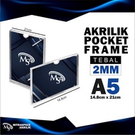 Acrylic POCKET FRAME Acrylic THICKER/ Acrylic Brochure A5