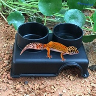 BLUEVELVET Snake Shelter House, Black S/M/L Reptile Hide Box, Reptile Hide Cage Box Rectangle Plasti