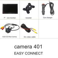 7 Inch Car Monitor Screen 1CH Video Input TFT HD Digital Home Surveillance Camera Monitor for Bus Ca