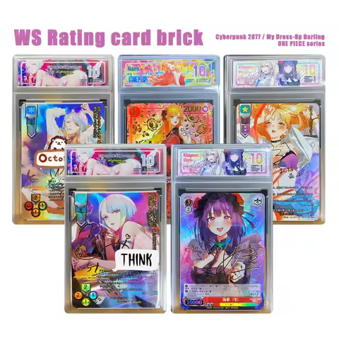 Weiss Schwarz My Dress Up Darling Cyberpunk 2077 One Piece Nico Robin Rating Card Brick Diy Homemade