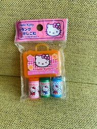 Sanrio 2001 絕版罕有 Hello Kitty 行李箱擦膠 橙色