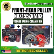 👍S1R RACING CVT FRONT PULLEY NMAX155V2 NVX155 V1-V2 AEROX155 FRONT REAR PULLEY FULL SET RACING REAR 
