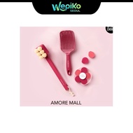 [LIMITED] AMORE MALL VIVA MAGENTA SET (BODY BRUSH + HAIR BRUSH + MAKE UP PUFF)