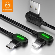 MCDODO 90 Degree Fast Charging IOS/ Micro Usb / Type-C Usb Cable
