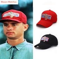 MASEN งานปัก หมวก Forrest Gump ปรับได้ปรับได้ หมวก Snapback หมวกกุ้ง Bubba Gump กีฬานอกสถานที่ กันแด