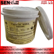 Caustic Soda Powder 1kg Causticsoda Original 100% Naoh Anti-Clog Drain Cleaner Powder Toilet Unclogs