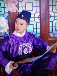 Ming Dynasty Mens Clothing Eunuch Costume Buddha Dust Mop Tai Chi Mountain Taoist Ceremony Tradition