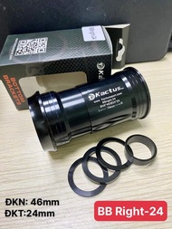 Trục giữa(BB Kactus) dòng ÉP vòng ngoài sườn 46mm cốt giò 24mm-:BB386-24/PF3024/PF3024LS/BBright24/P