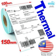 [PROMOTION] A6 Waybill Thermal Paper Shipping Label Consignment Note Sticker 100*150mm / 10*15cm  360pcs per roll热敏标签