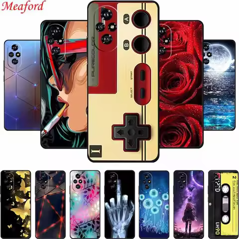 For Honor 200 Pro 5G Phone Case Honor200 Pro Black Silicone Soft Coque For Honor 200 Pro Back Cover 