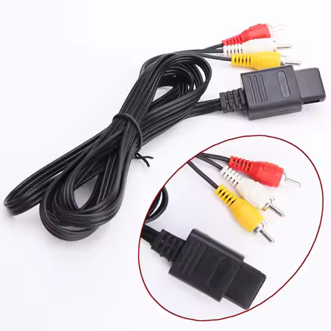 1.8M AV Cable Video Cable AV Cable To RCA AV Audio Video Cable AV Audio Composite Cable for Nintendo