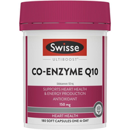 Swisse Ultiboost Co Enzyme Q10 150mg 180 Capsules บำรุงสุขภาพหัวใจ ต้านอนุมูลอิสระ
