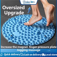 Round Soft Silicone Reflexology Mat - For Plantar Massage & Jogging Specialized Foot Massage Mat