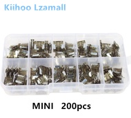 200pcs of Fuse Auto Fuse Motorcycle Fuse Fuse Fuse Medium Small Mini 5A 7.5A 10A 15A 20A 25A 30A 35A