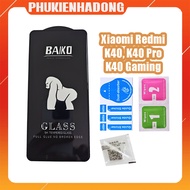Baiko Xiaomi Redmi K40, K40 Pro, K40 Gaming 9H full screen tempered glass