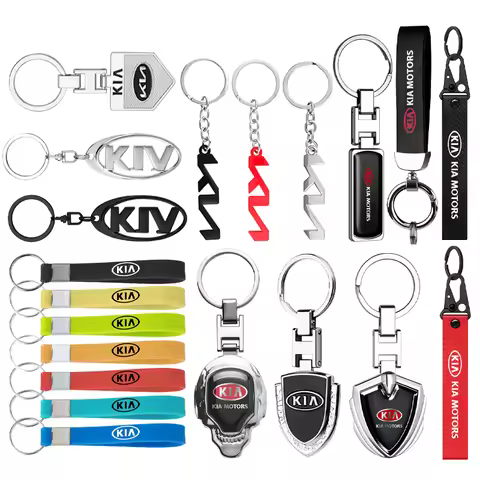 3D Metal Car Logo Keychain Keyrings For Kia Sportage K2 K6 KX1 RIO Optima PV5 K4 K3 Ceed Sorento Pic
