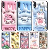 Samsung A01 EU A02 M02 F56 A03S A04 s A5 2017 A6 A7 A8 A9 Plus 2018 B9 Little rabbit Soft Black Phon