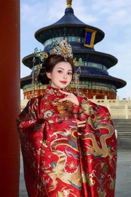 Beijing Temple of Heaven Hall of Prayer for Good Harvests Hanfu Rental · Ancient Costume Travel Phot