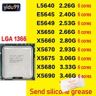 Intel Xeon L5640 E5645 E5649 X5650 X5660 X5670 X5675 X5680 X5690 CPU Xeon 1366-pin support X58 mothe