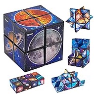 Magic Star Cubes, 2 in 1 Star Clear Sky Magic Cube, Infinity Cube Transforming, Puzzle Cubes, Cube Toy for Stress Relief, Creative Gifts for Children Adults