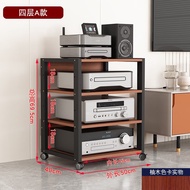 H-J Weiyiya Amplifier Rack Mobile Printing Storage Table Amplifier Rack Mixer Home Theater Storage RackCDLiner Cabinet O