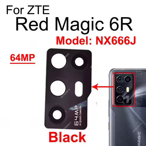 For ZTE Nubia RedMagic 5G 5S NX659J 6R NX666J 6 NX669J Back Camera Lens Glass Rear Camera Glass Lens