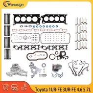 Engine Rebuild Full Gasket Set Timing Chain Kit Water Pump Fit 4.6 5.7 T V8 GAS 1UR-FE 3UR-FE For 7-