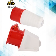 Hilitand Plug Connector Set 32AMP 5Pin 3P+N+E Industrial 3 Phases Socket 220?380V/240?415V