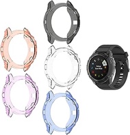 TenCloud Case for Fenix 6X Watch Cover TPU Clear Covers Compatible with Garmin Fenix 6X/6X pro/ 6X Sapphire Multisport GPS Smartwatch (5Pack)