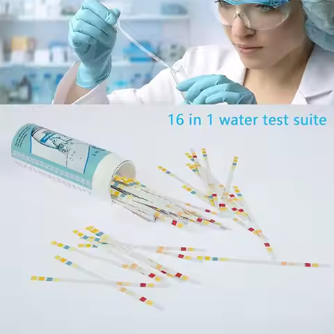 A75K 16 in 1 Premium Drinking Water Test Kit,for Drink Water,100 Strips Accurate Water Test Strips W