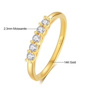 new 100% Real 14k Gold Oval Moissanite Ring Women Certified 585 K Gold Luxury Wedding Engagement Par