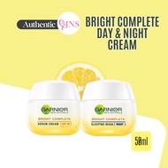 Garnier Bright Complete Serum Cream SPF36 Day Cream / Garnier Bright Complete Yogurt Sleeping Mask N