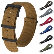 NATO Strap ZULU Canvas Watch Band One Piece Loop Nylon Bracelet 18mm 20mm 22mm for Seiko 5 Sport Mil