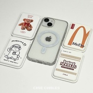[CASECUDDLES] Aesthetic Magsafe Wallet - Magnetic | Magsafe Wallet | FUNNY Case | Cute Magsafe Walle