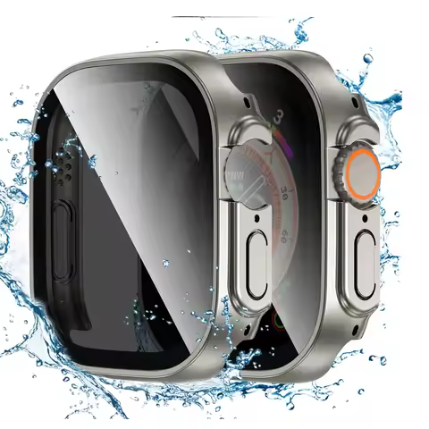Privacy case for Apple Watch ultra 2 49mm Anti-Spy Screen Protector Tempered Glass+Cover iWatch seri