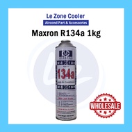 Maxron R134 Gas R134a Car Aircond Gas Kereta Aircond Gas 1kg 1000g