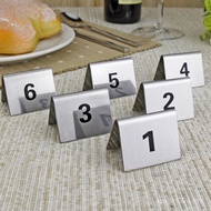 Seat Plate Dining Table Plate Table Number Plate Stainless Steel Number Plate Table Number Plate Res